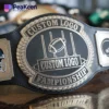 Ceinture de championnat personnalisée pour le fantasy football, ornée d'un logo personnalisé pour célébrer les triomphes de la ligue.