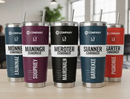 Company Tumblers As Welcome Gifts For New Coworkers