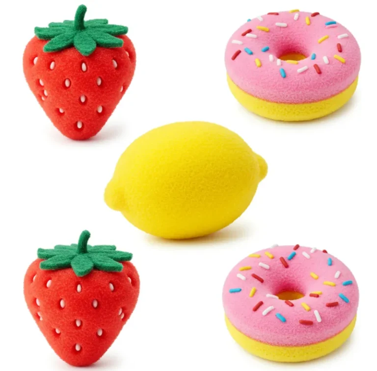 Fun Fruit Shaped Scrubbers As Promotional Gifts For Supermarkets