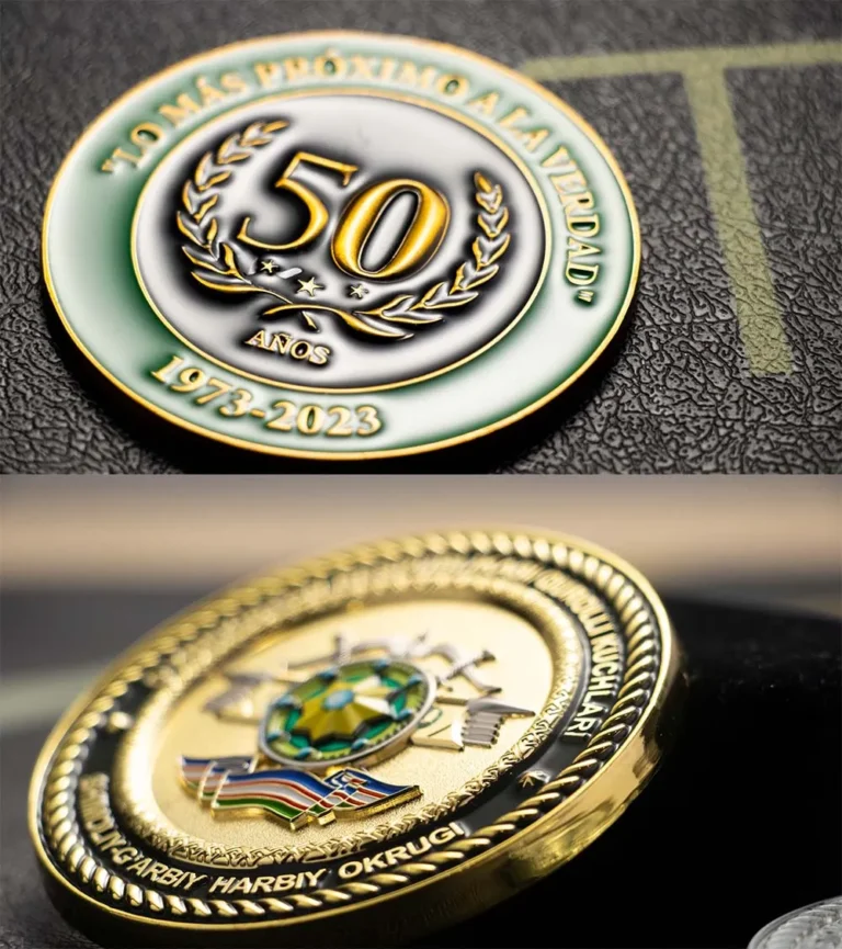 metal plating challenge coins