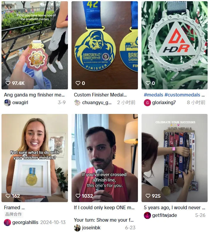 finisher medals video on tiktok