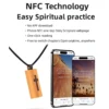 NFC Bible necklace showcasing technology for easy spiritual practice and connection to faith.