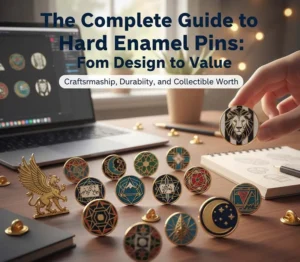 Comprehensive guide on hard enamel pins, covering design, production, and market value insights.