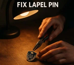 how to fix lapel pin