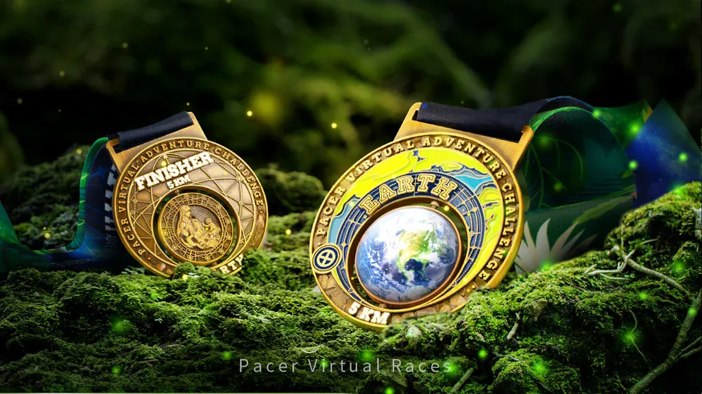 virtual 5K running medal