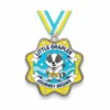 Yellow belt pin medal featuring the text "Little Gripper Journey Begins" on a circular design.