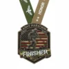 Medal featuring the words "Army Marathon Finisher" prominently displayed on its surface.