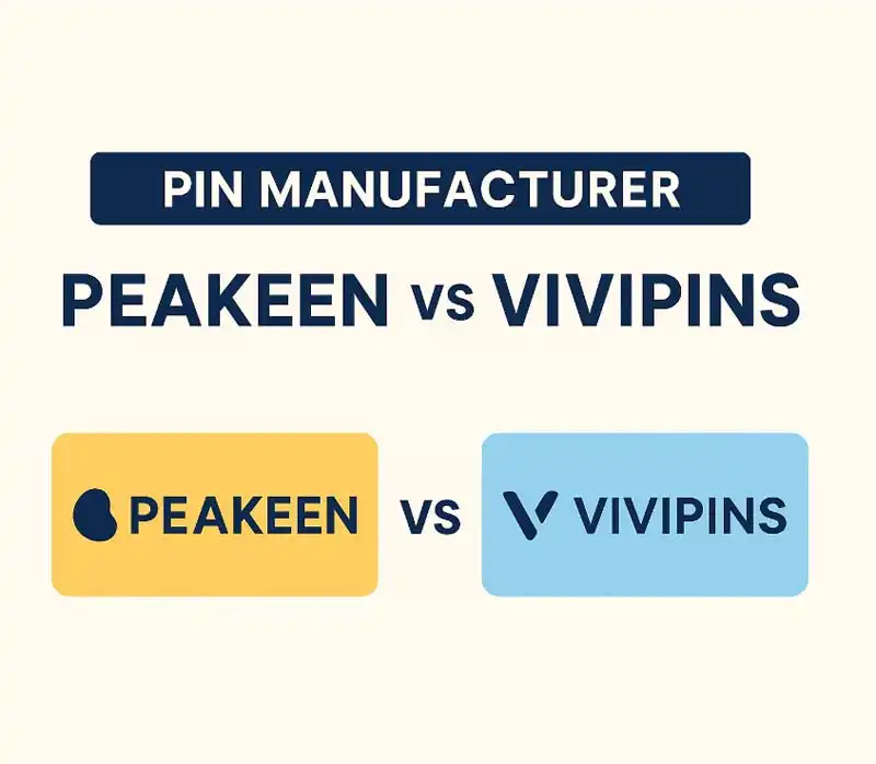 Custom Pins manufacturer PeaKeen VS Vivipins