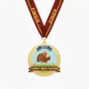 Fun Turkey Trots medal featuring a turkey design, celebrating participation in a festive running event.