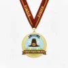 Medal for Turkey Trots, showcasing a turkey, symbolizing achievement in a fun holiday-themed race.