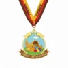 Commemorative medal showcasing "Turkey Trot," symbolizing a festive running event.